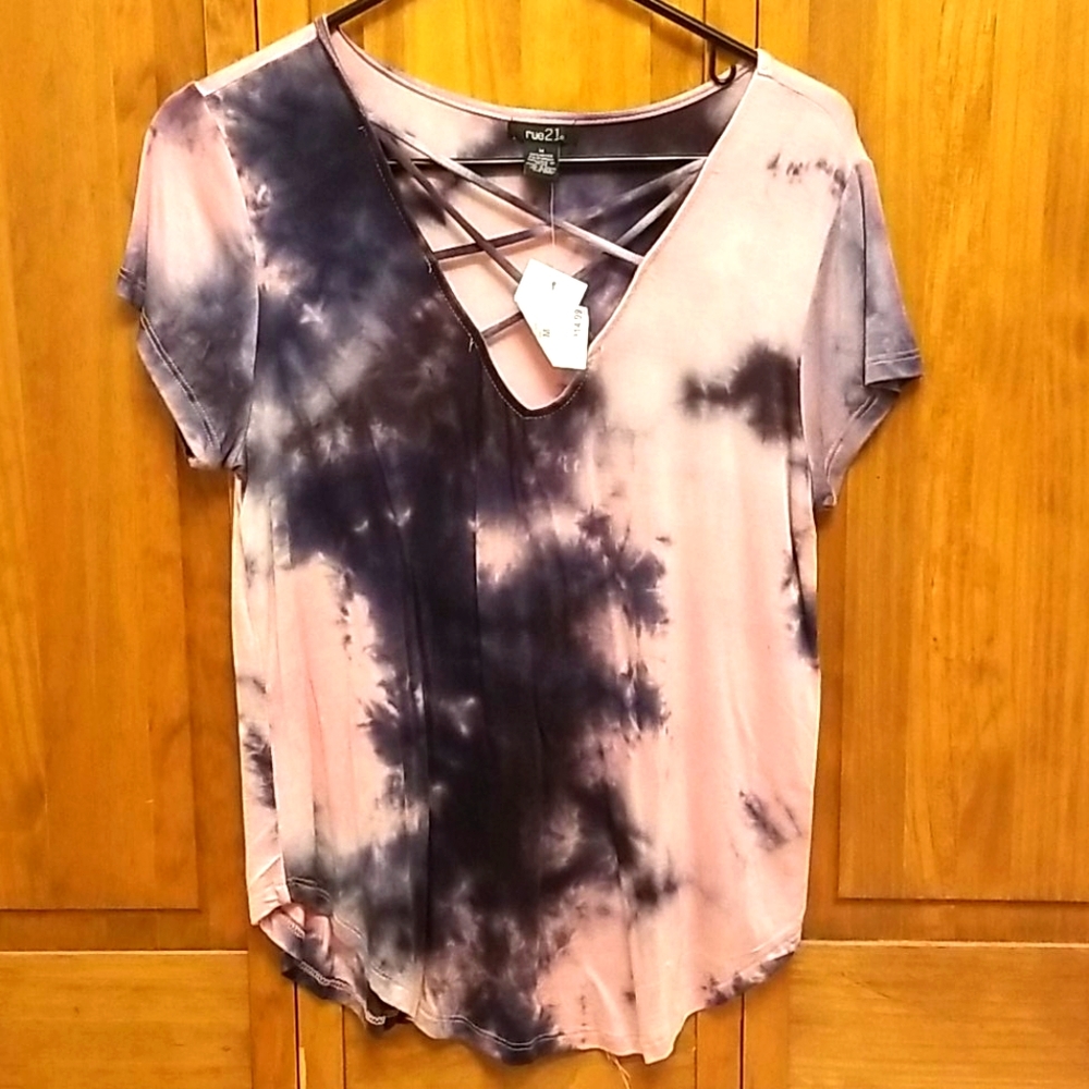 Pink tie dye shirt